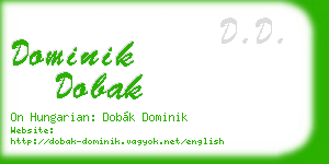 dominik dobak business card