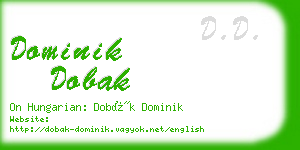dominik dobak business card